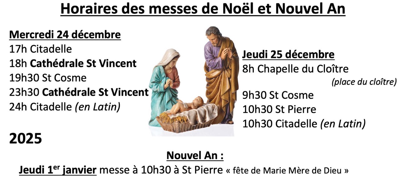 messes Noël et Nouvel An